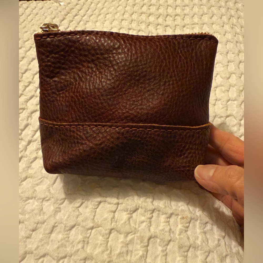 Portland Leather Goods Nutmeg Small Chesela Cosmetic Bag (BNNU)